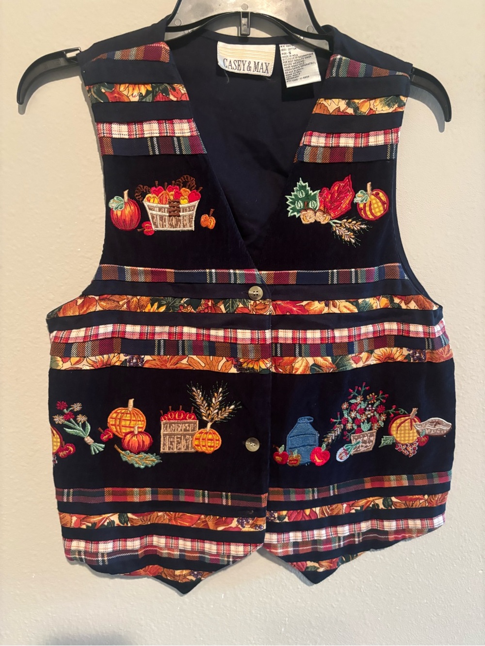 Vintage Fall Embroidered Womans Vest - Casey & Max